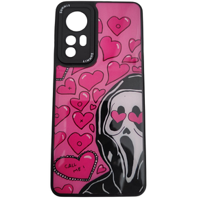 - Carcasa para Xiaomi 12 de silicona con diseño de caricatura y corazones